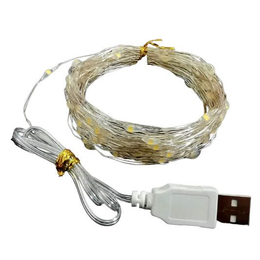 Luces LED de Alambre de Cobre para Navidad – Iluminación Decorativa Brillante