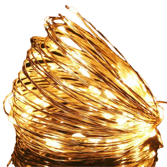 Luces LED de Alambre de Cobre para Navidad – Iluminación Decorativa Brillante