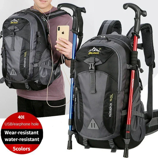 Mochila de Viaje Impermeable de Nylon para Hombre